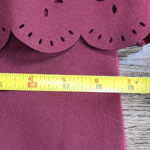 Womens 41 Hawthorn Burgundy Popover Dress Large - Picture 7 of 11